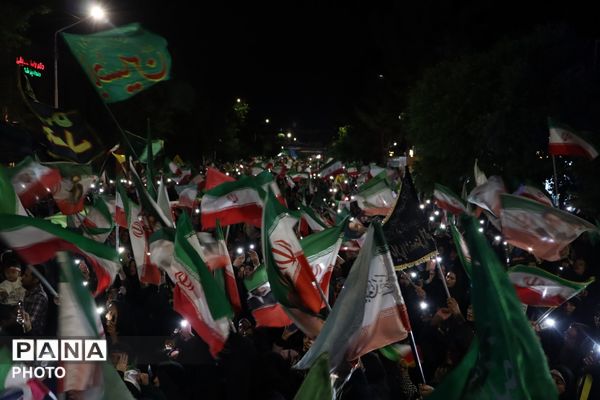  نیشابور در میدان خونخواهی ،شبی دیگر از حماسه آفرینی مردمی نیشابور در قاب پانا 
