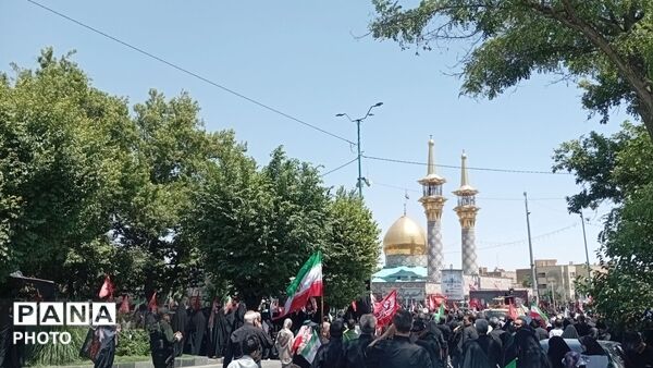 همبستگی مردم دیار هگمتانه با آقای شهید ایران به روایت تصویر 