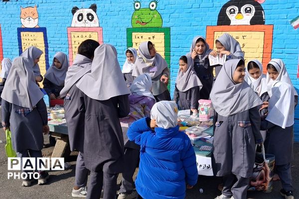 بازارچه دانش آموزی در دبستان شهید ناصری ناحیه دو شهرری 