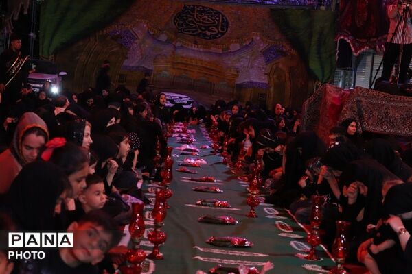مراسم عزاداری شب سوم محرم در شهرک شیرودی اسلامشهر