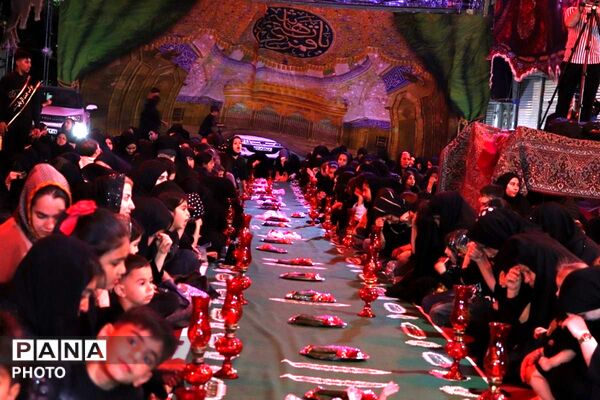 مراسم عزاداری شب سوم محرم در شهرک شیرودی اسلامشهر