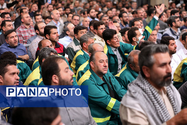 دیدار کارگران با رهبر معظم انقلاب