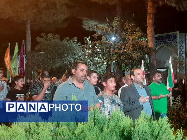 مراسم مهمانی شهدا در گلزار شهدای بهشت فضل نیشابور 