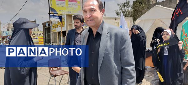 برپایی موکب توسط دانش‌آموزان در آشخانه