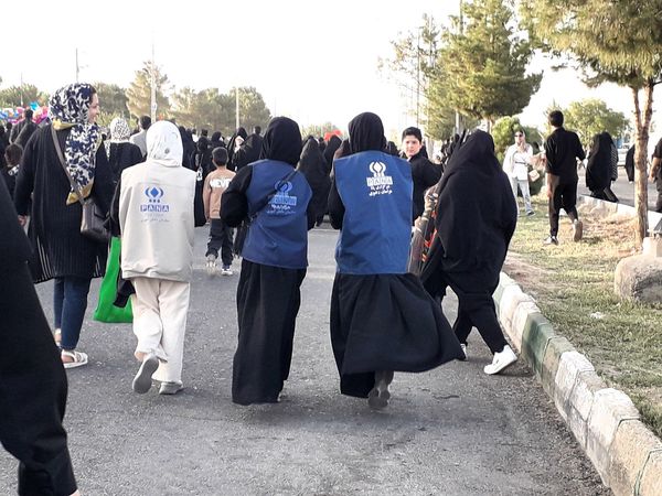 پیاده روی جاماندگان اربعین در کاشمر