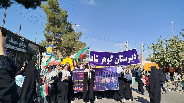 برگزاری راهپیمایی ۱۳ آبان با حضور پرشور مردم در شهرستان خواف 