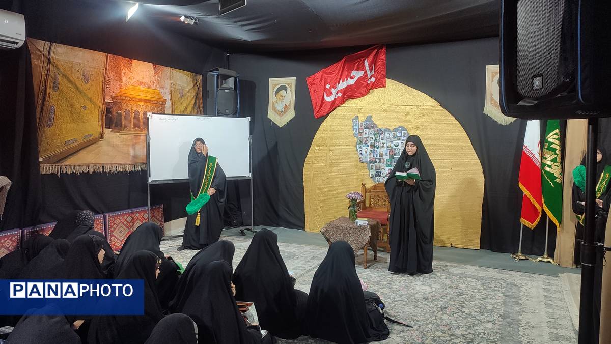 عزاداری نوجوانان بنت الهدی‌ در شب هشتم محرم