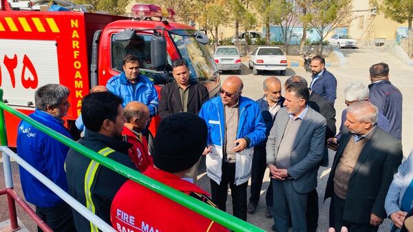 تمرین مقابله با بحران در هنرستان شهید باهنر باخرز