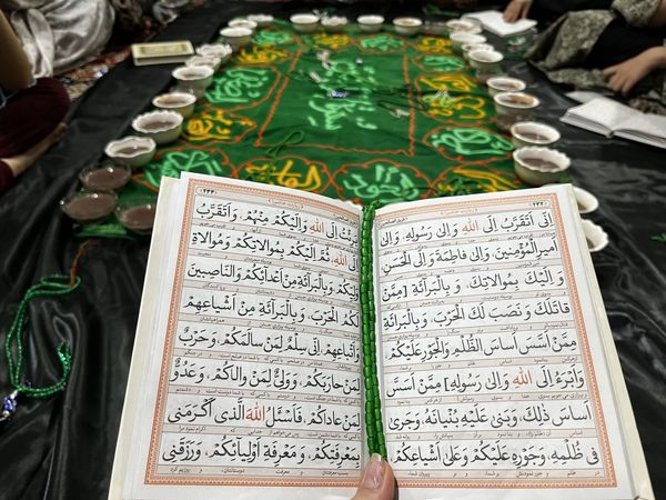 مراسم اعتکاف در مسجد امام حسین بلوار توس منطقه تبادکان مشهد