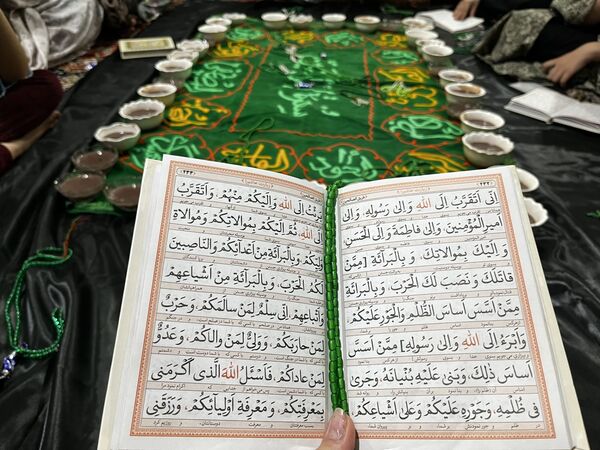 مراسم اعتکاف در مسجد امام حسین بلوار توس منطقه تبادکان مشهد