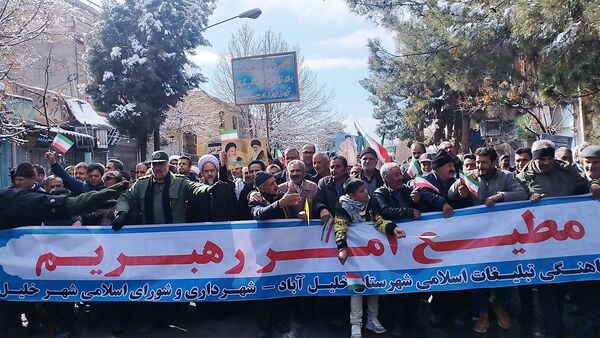 راهپیمایی یوم الله ۲۲ بهمن ماه در شهرستان خلیل‌آباد