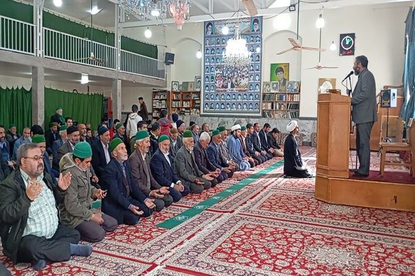 اقامه نماز جمعه در آخرین هفته ماه مبارک شعبان شهر بار نیشابور 