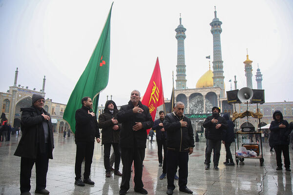 مراسم عزاداری سالروز شهادت امام هادی(ع) در حرم حضرت معصومه(س)