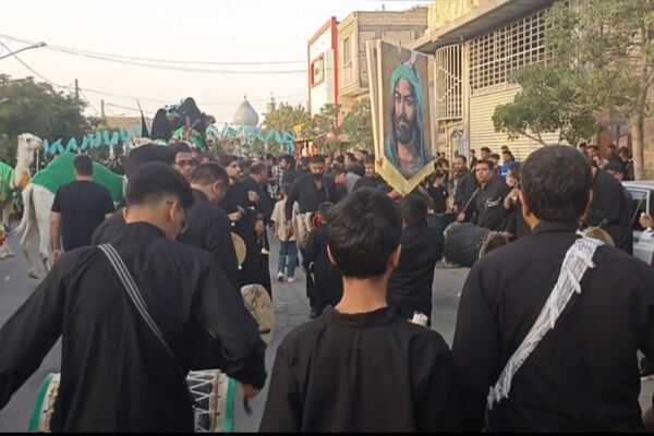 بانگ چاووش محرم و لبیک یاحسین در شهر بهمن