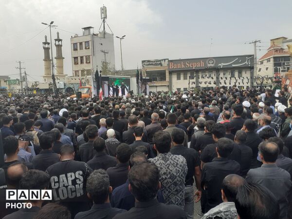 بدرقه ۱۶۸ دانش‌آموز شهید در عزای عمومی هرمزگان