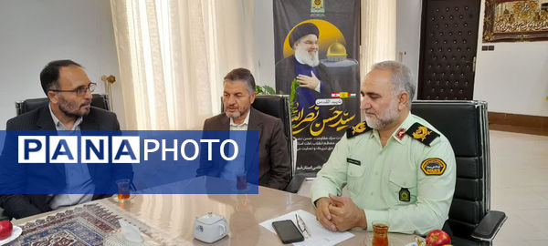 نشست صمیمی شورای معاونان آموزش و پرورش قم با فرمانده پلیس 