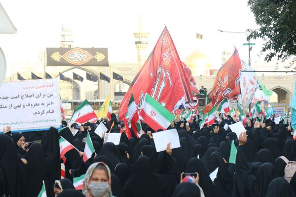 راهپیمایی گرامیداشت روز عفاف و حجاب در مشهد