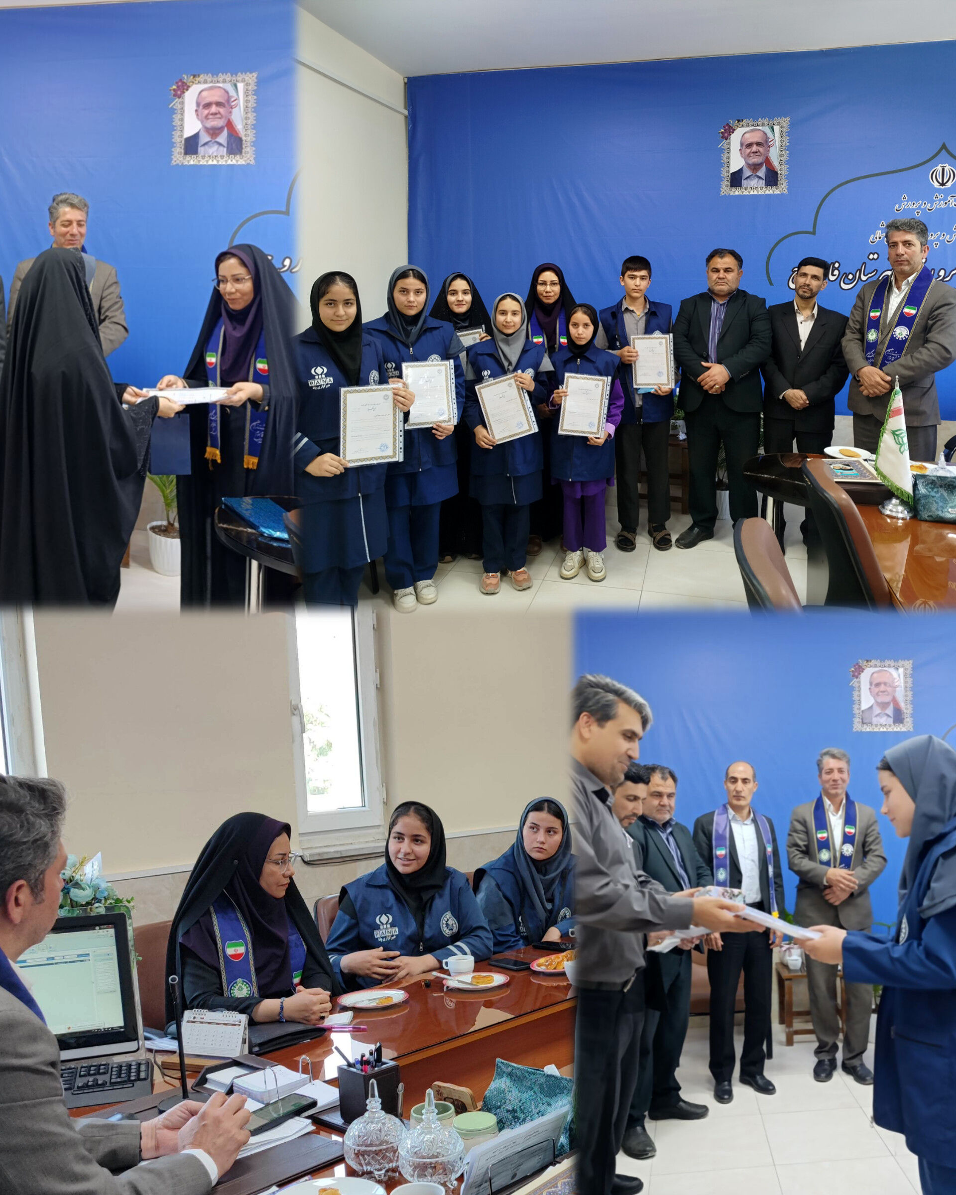 تقدیر مدیر آموزش و پرورش فاروج از خبرنگاران پانا  