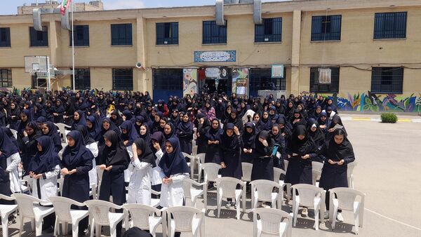 مراسم شهادت سیدالشهدای خدمت در هنرستان فنی‌وحرفه‌ای بدیع مشهد 