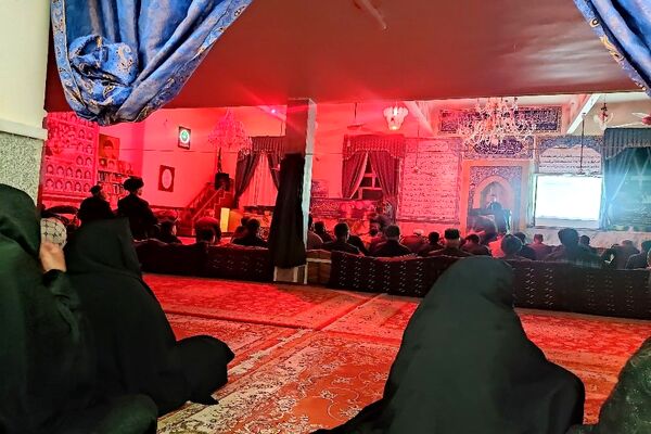 اجتماع عزاداران شهدای راه خدمت در مسجد جامع شهر بار 