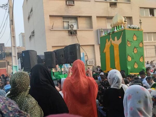 آیین سنتی منبر گردانی در شهرستان میناب 