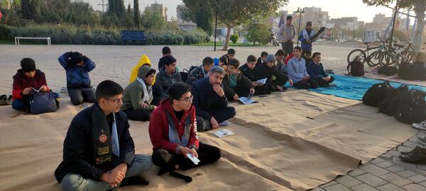 زیارت عاشورا و غبار روبی مزار شهدای گمنام نیشابور
