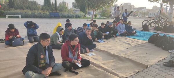 زیارت عاشورا و غبار روبی مزار شهدای گمنام نیشابور
