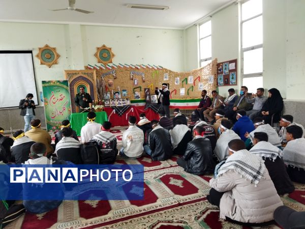 اعزام دانش‌آموزان پسر متوسطه دوم حاجی‌آباد به کربلای‌ایران