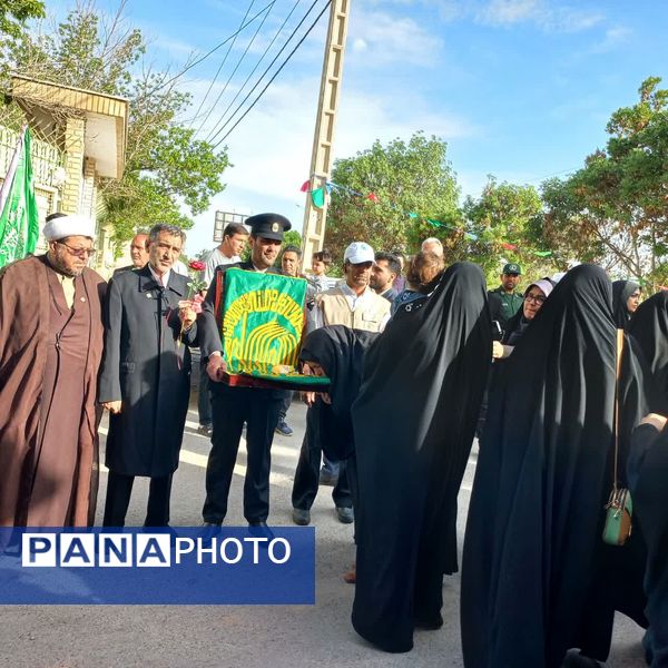 استقبال از خادمان حرم مطهر امام رضا (ع) در شهرستان فاروج 