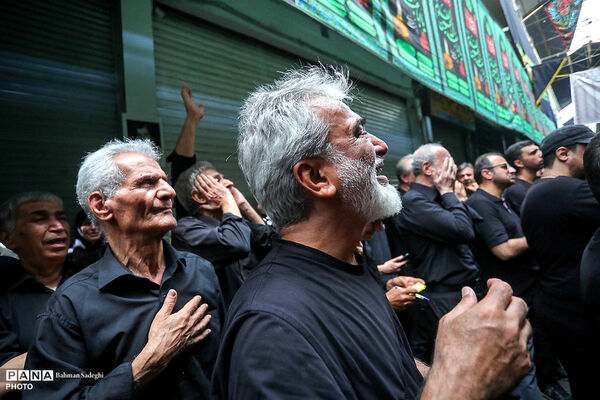 عزاداری تاسوعای حسینی در بازار تهران