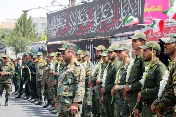 تشییع پیکر شهید محمد نعمتی سعیدآبادی در شهرستان بهارستان