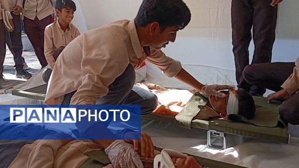 نواخته شدن زنگ پدافند غیرعامل در مدارس بشاگرد