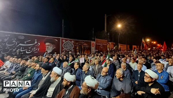 خیابان شهدای سراب در آستانه اربعین رهبر شهید