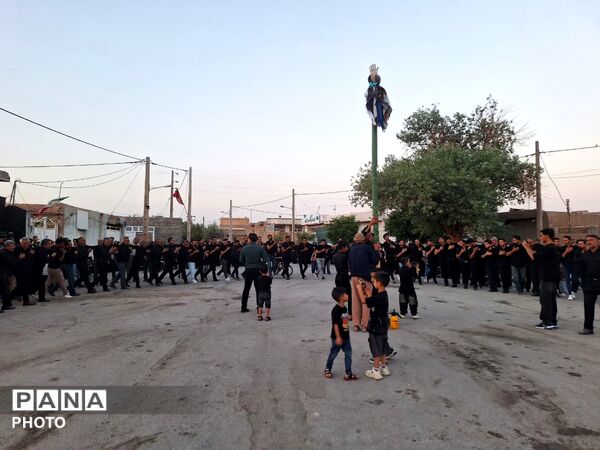 مراسم عصر روز عاشورا در روستای احمد آباد