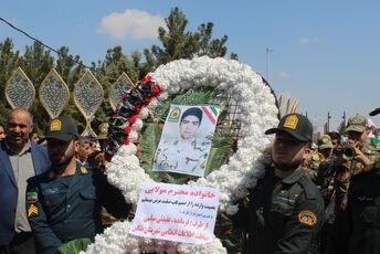 ملکان در سوگ شهیدی از خط مقدم مرزها