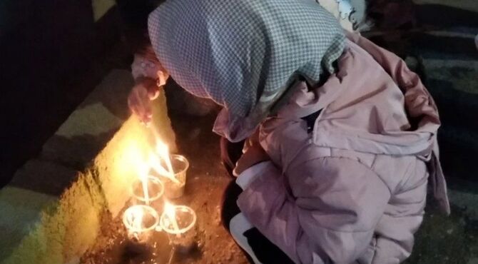 برگزاری مراسم چهلم کودکان شهید مینابی در اسفراین