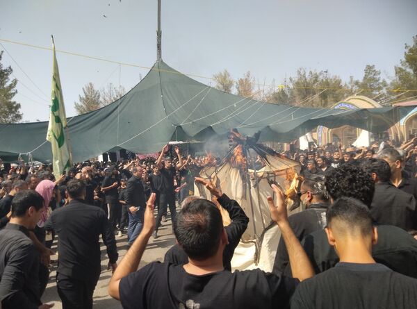  آیین خیمه سوزان روز عاشورا در بیرجند 