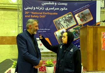 مانور زلزله در جهت فرهنگ‌سازی و‌ آگاهی دانش‌آموزان اجرا می‌شود