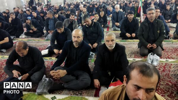 مراسم عزاداری برای شهادت امام خامنه ای در نیشابور 