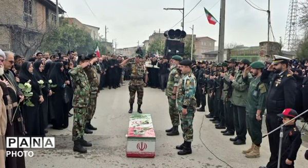 مراسم وادع کردکویی‌ها با شهید ناو دنا