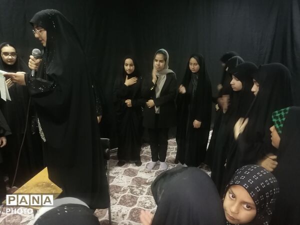 مراسم هفتمین شب عزاداری اباعبدالله الحسین در کانون عاطفه کاشمر