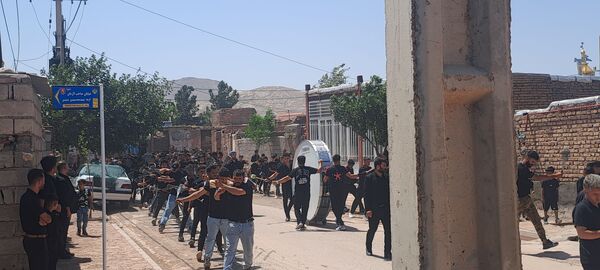 عزاداری ظهر عاشورا در روستای حسن آباد بلهر 