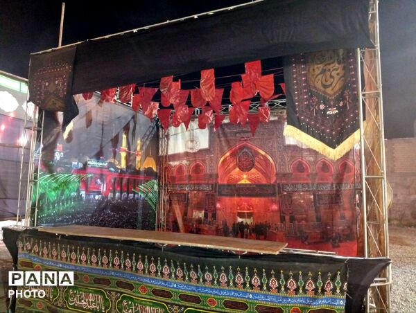 فضاسازی عزای امام‌حسین(ع) در شهرستان نظرآباد
