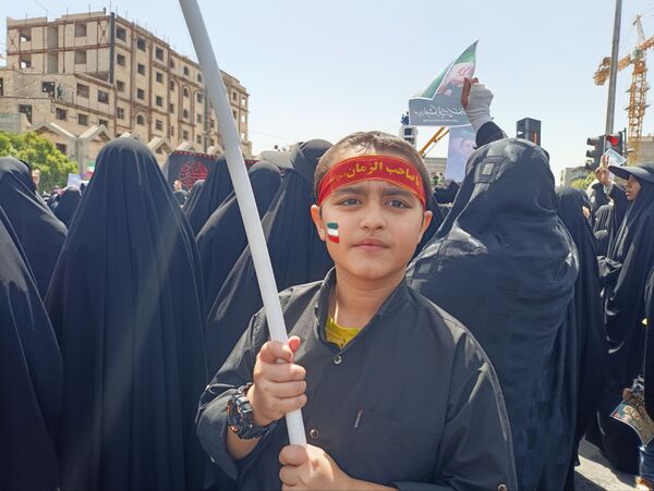 تشییع پیکر مطهر شهید سردار محمد کاظمی و تعدادی از شهدای جنگ تحمیلی در مشهد