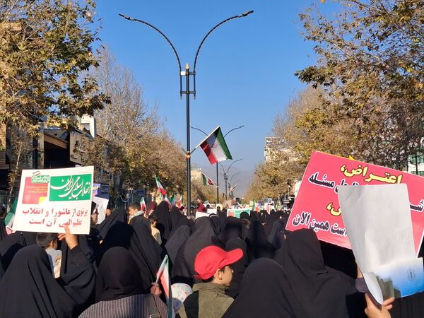 راهپیمایی میثاق با ولایت و محکوم نمودن اغتشاشات گروه های تروریستی در کاشمر