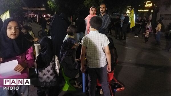موکب بسیج دانشجویی دانشگاه فرهنگیان در صد و بیست و هفتمین شب 