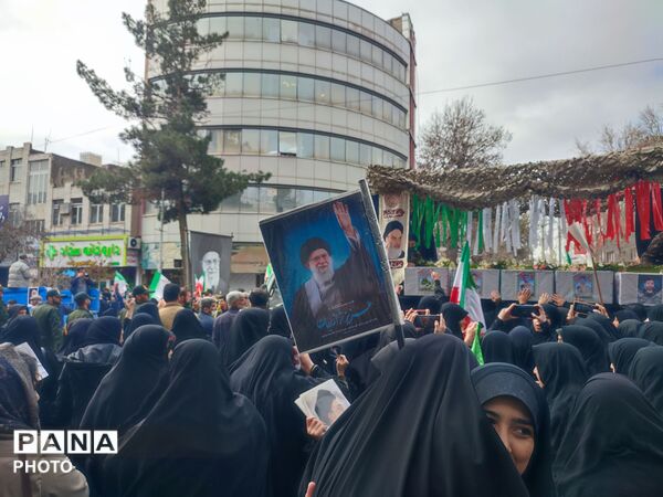 قاب پانا میزبان مراسم تشییع پیکر شهدا نیشابور 