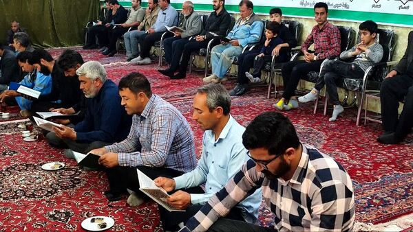 مراسم یادبود شهید آیت الله رئیسی و جمع همراه در شهرستان بام و صفی‌آباد