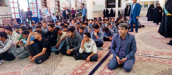 تجدید میثاق نسل آینده با شهدای دیروز در مسجد جامع شادمهر