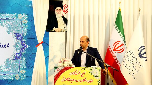 خشت گذاری ۵ پروژه‌ عمرانی منطقه ۵ آموزش و پرورش شهر تهران